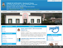 Tablet Screenshot of comune.castelcucco.tv.it